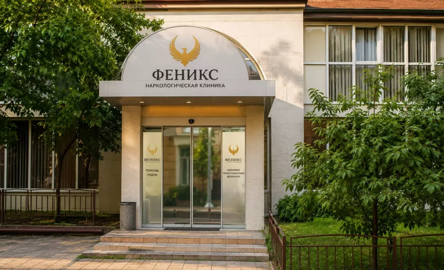 Вход в наркологическую клинику «Феникс» в Верхнеуральске